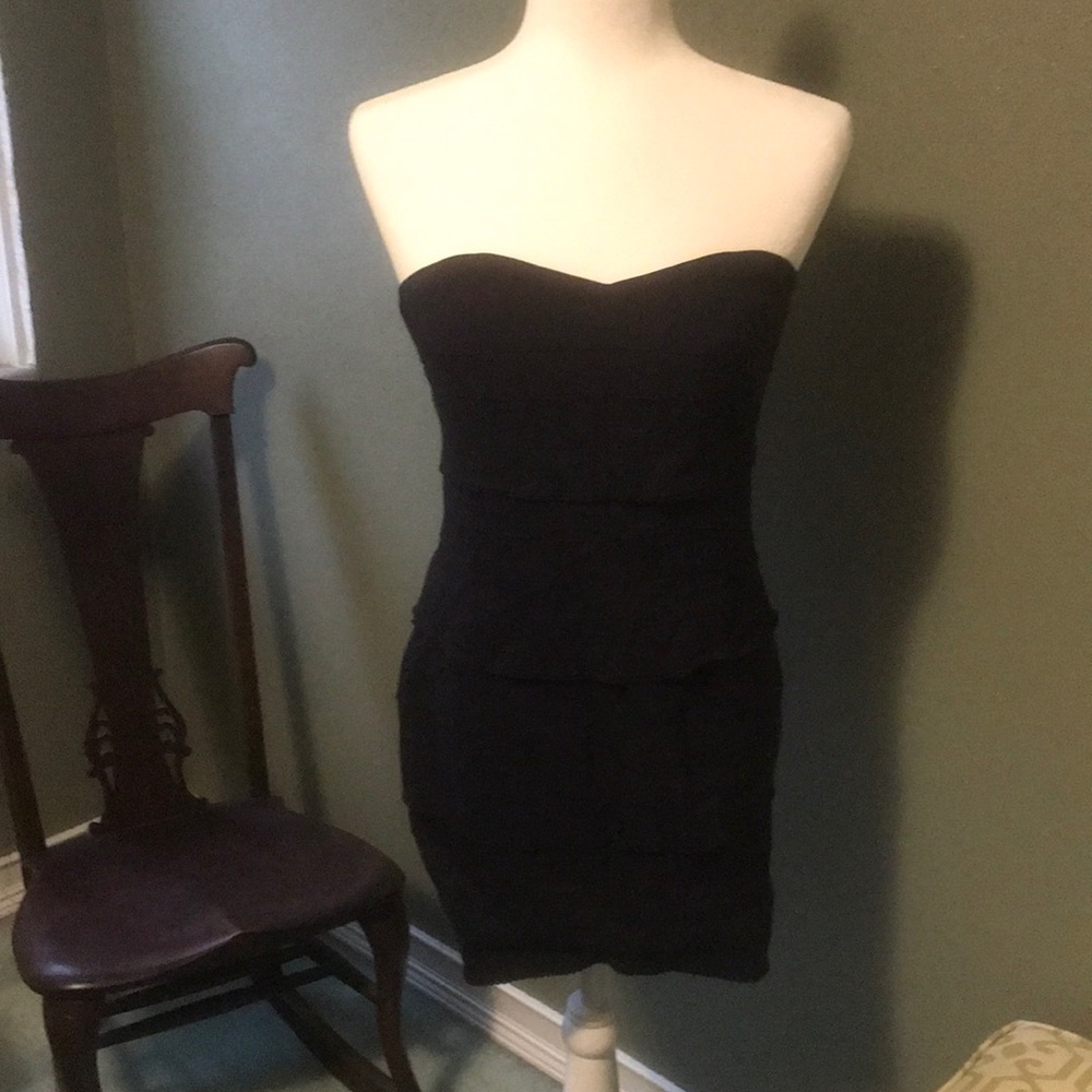 ModCloth Ark&Co navy strapless dress